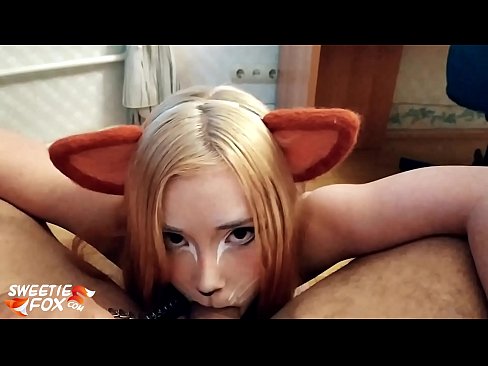 ❤️ Kitsune loro dick na kụkọba n'ọnụ ya ❤️❌ Mmekọahụ ❤